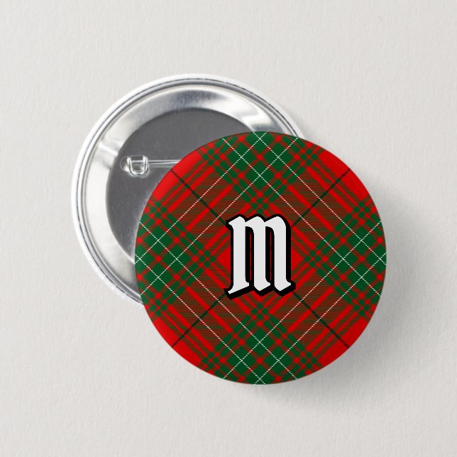 Clan Cumming Tartan Button (Front & Back)