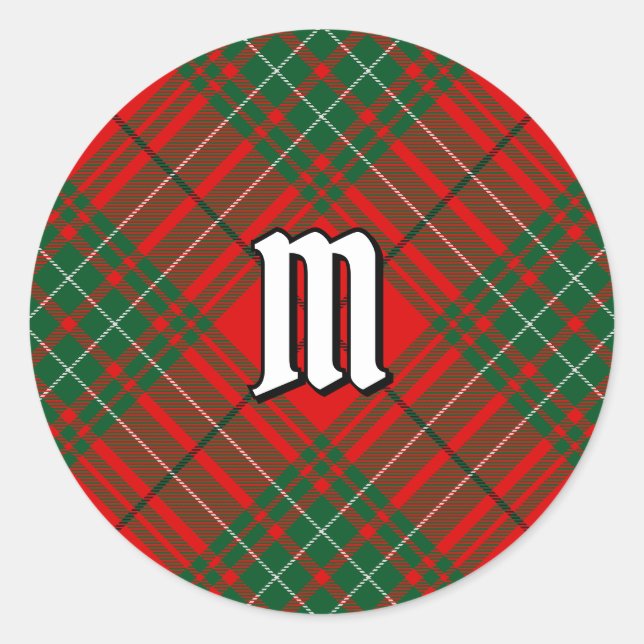 Clan Cumming Tartan Classic Round Sticker (Front)