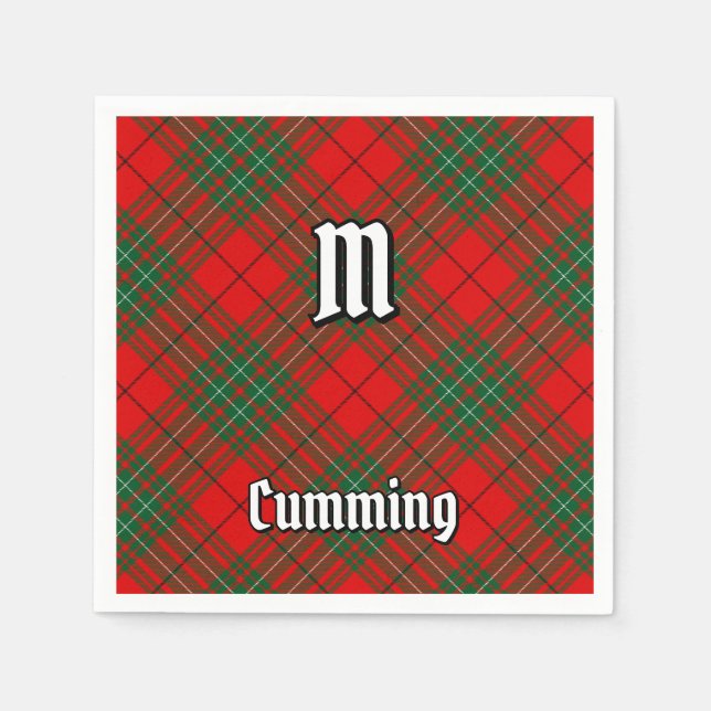 Clan Cumming Tartan Napkin (Front)