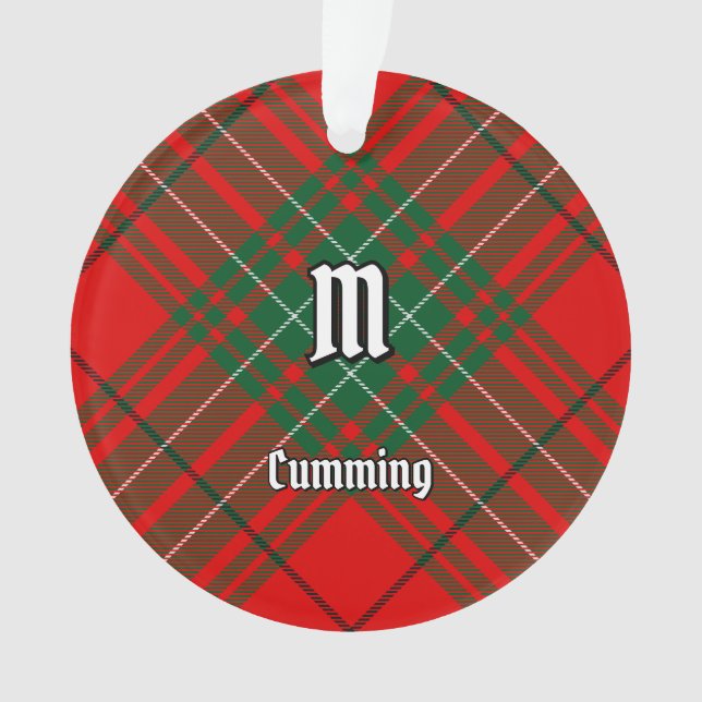 Clan Cumming Tartan Ornament (Front)