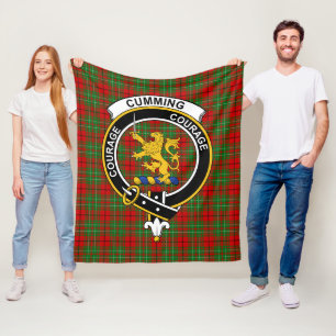 Clan Cumming Tartan Plaid Fleece Blanket