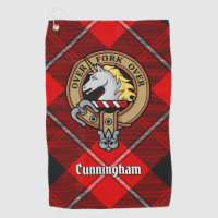 Clan Cunningham Crest over Tartan