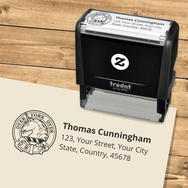 Clan Cunningham Crest Self-inking Stamp (Creator Uploaded)