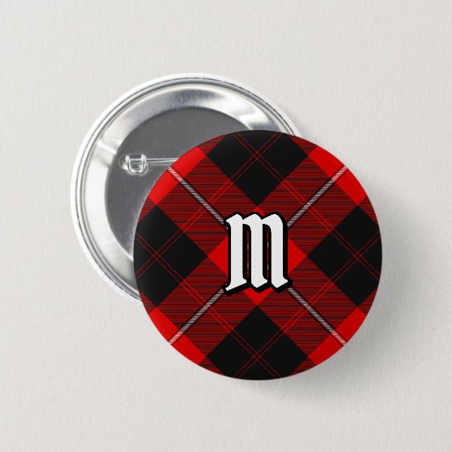 Clan Cunningham Tartan Button (Front & Back)