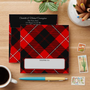 Clan Cunningham Tartan Envelope