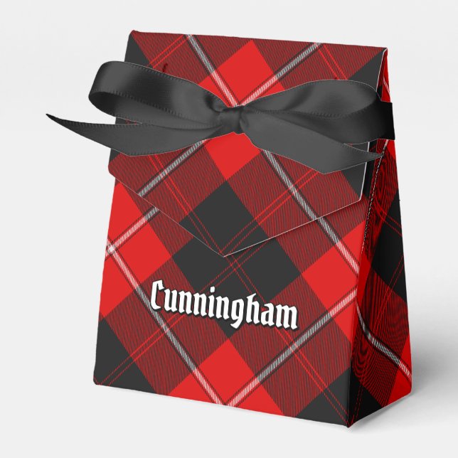 Clan Cunningham Tartan Favour Box (Front Side)