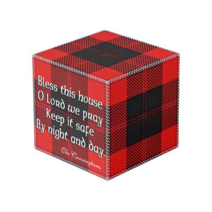 Clan Cunningham Tartan House Blessing Cube