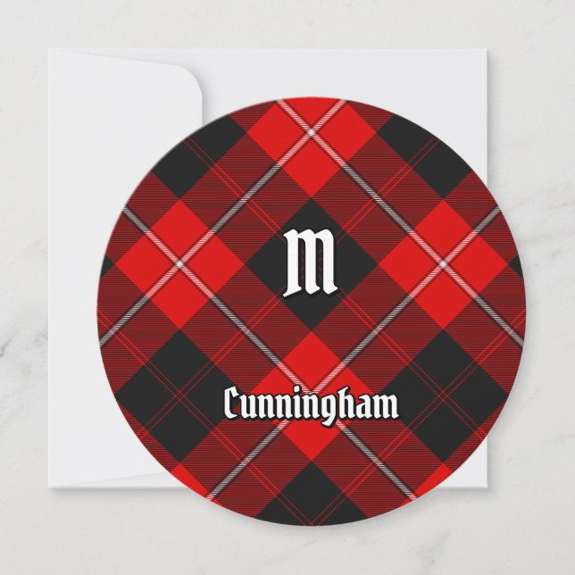 Clan Cunningham Tartan Invitation (Front)