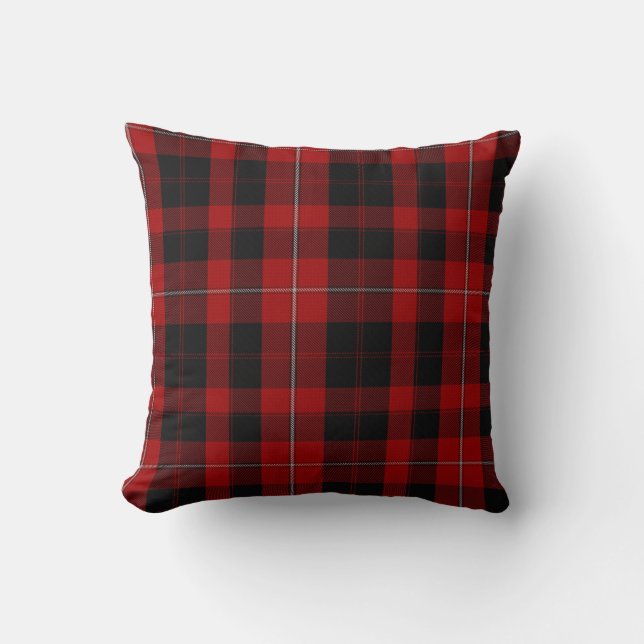 Clan Cunningham Tartan Plaid Pillow (Front)