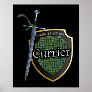 Clan Currie Currier Scottish Tartan Poster