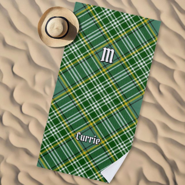 Clan Currie Tartan Beach Towel (Creator Uploaded)