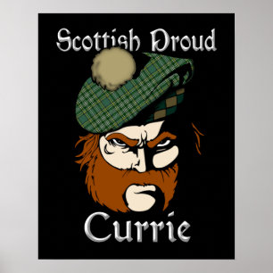 Clan Currie Tartan Clansman Print