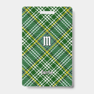 Clan Currie Tartan ID Badge