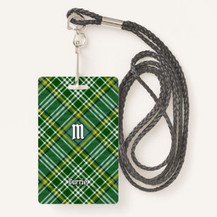 Clan Currie Tartan ID Badge