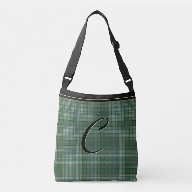 Clan Currie Tartan Plaid Monogrammed Body Bag (Front)