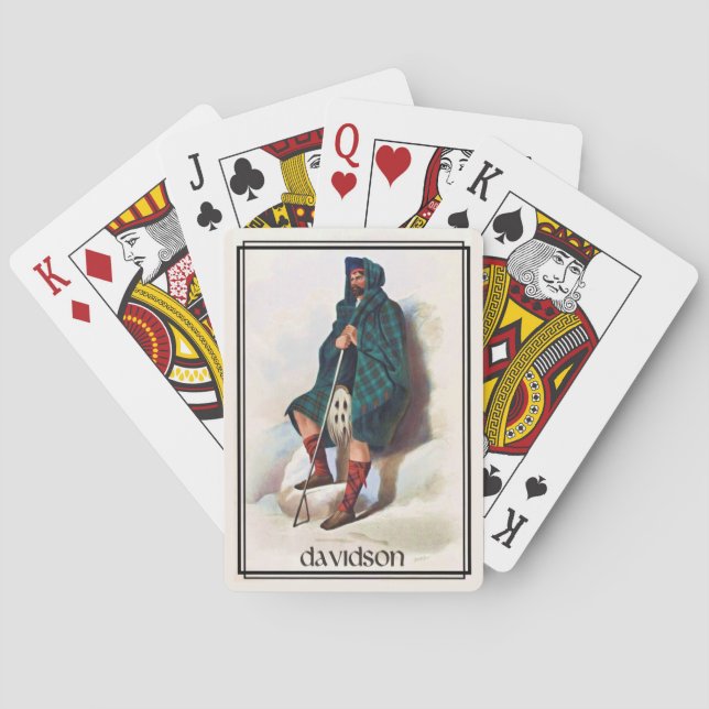 Clan Davidson Classic Scotland Playing Cards (Back)