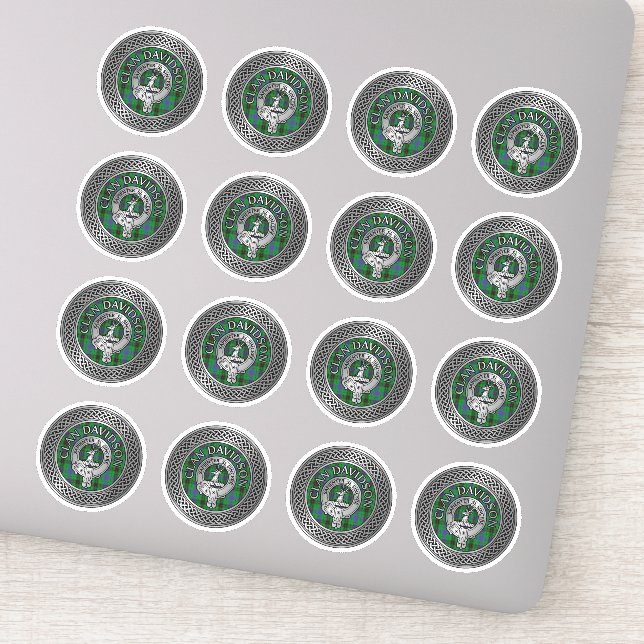 Clan Davidson Crest & Tartan Knot (Detail)