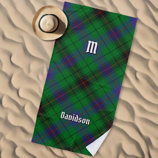 Clan Davidson Tartan Beach Towel (Creator Uploaded)