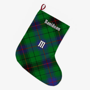 Clan Davidson Tartan Large Christmas Stocking