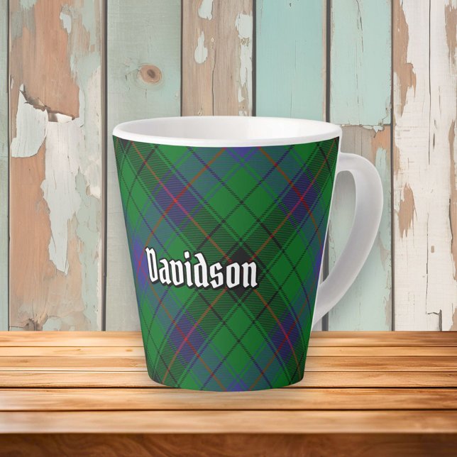 Clan Davidson Tartan Latte Mug (Creator Uploaded)