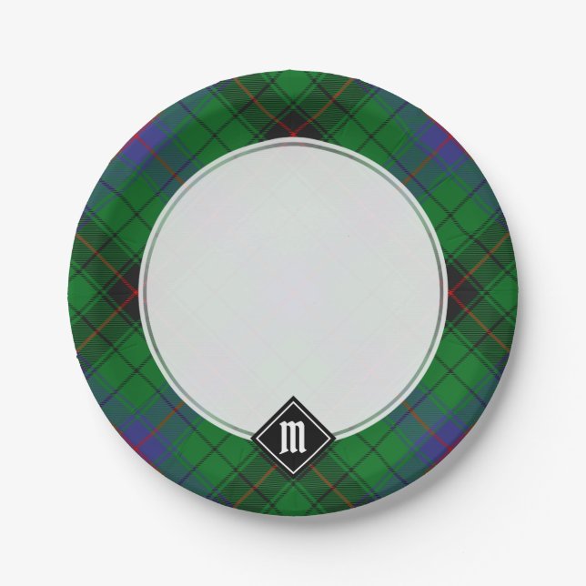 Clan Davidson Tartan Paper Plate (Front)