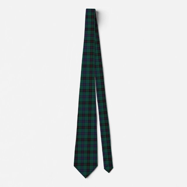 Clan Davidson Tartan Plaid Tie (Front)