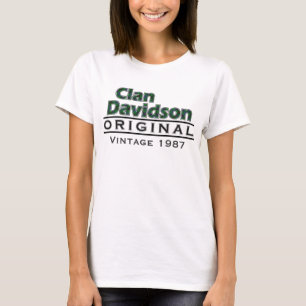Clan Davidson Vintage Customise Your Birthyear T-Shirt
