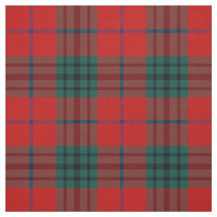 Clan Denny Tartan Red Plaid Fabric