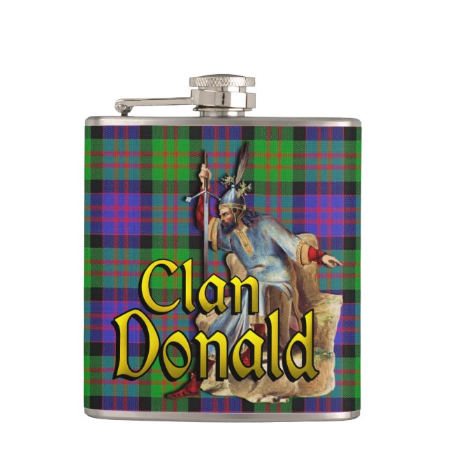 Clan Donald Old Scotland Flask (Front)