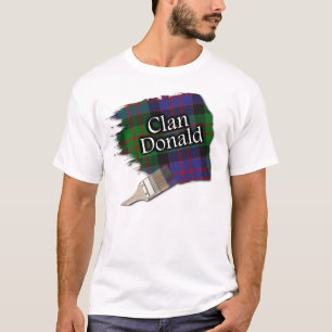 Clan Donald Scottish Tartan Paint Shirt
