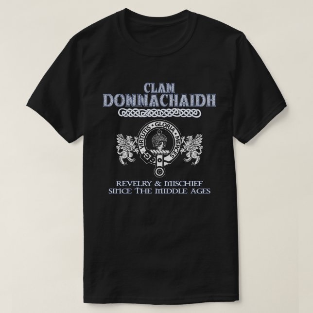 Clan Donnachaidh crest Scottish clans Scottish sur T-Shirt (Design Front)