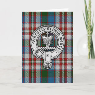 Clan Donnachaidh (Robertson) Crest & Dress Tartan Card