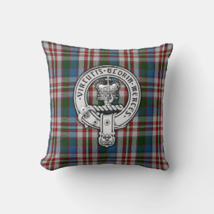 Clan Donnachaidh (Robertson) Crest & Dress Tartan Cushion