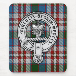 Clan Donnachaidh (Robertson) Crest & Dress Tartan Mouse Mat
