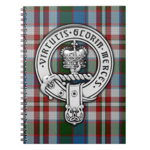 Clan Donnachaidh (Robertson) Crest & Dress Tartan Notebook