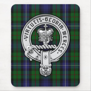 Clan Donnachaidh (Robertson) Crest /Hunting Tartan Mouse Mat