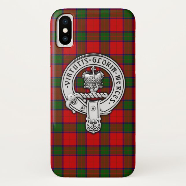 Clan Donnachaidh (Robertson) Crest & Tartan Case-Mate iPhone Case (Back)