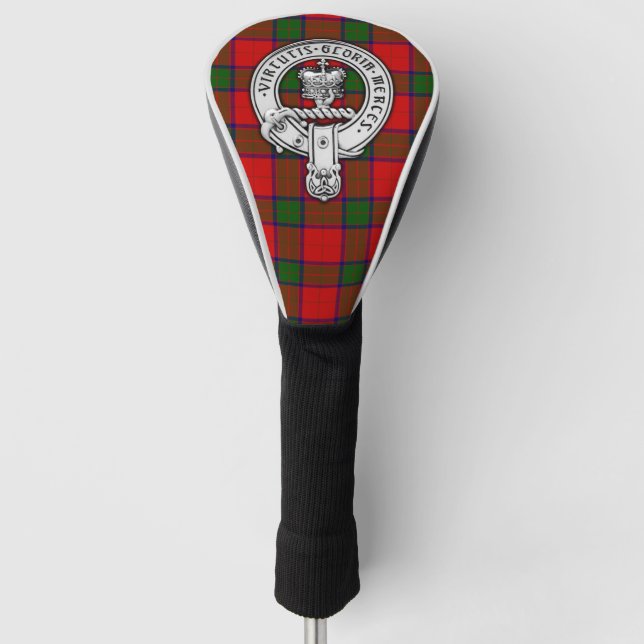 Clan Donnachaidh (Robertson) Crest & Tartan Golf Head Cover (Front)