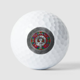 Clan Donnachaidh   Robertson Crest & Tartan Knot Golf Balls