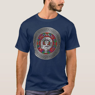 Clan Donnachaidh   Robertson Crest & Tartan Knot T-Shirt