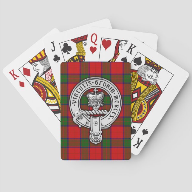 Clan Donnachaidh (Robertson) Crest & Tartan Playing Cards (Back)