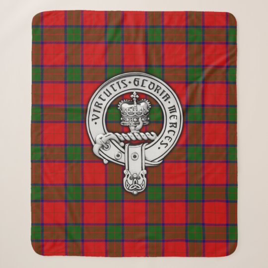 Clan Donnachaidh (Robertson) Crest & Tartan Sherpa Blanket | Zazzle.co.uk