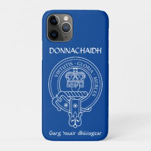 Clan Donnachaidh (Robertson) Crest & War Cry. iPhone 11 Pro Case