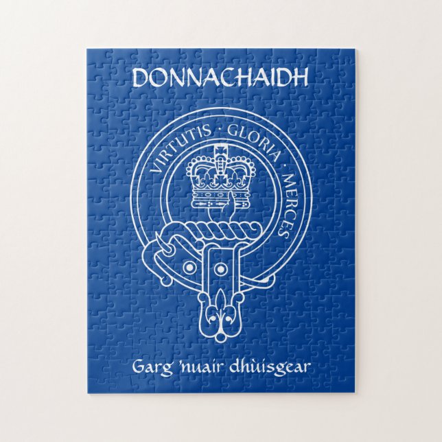 Clan Donnachaidh (Robertson) Crest & War Cry Jigsaw Puzzle (Vertical)