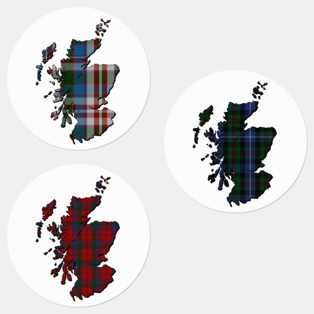 Clan Donnachaidh (Robertson) Map & Tartans (Group)