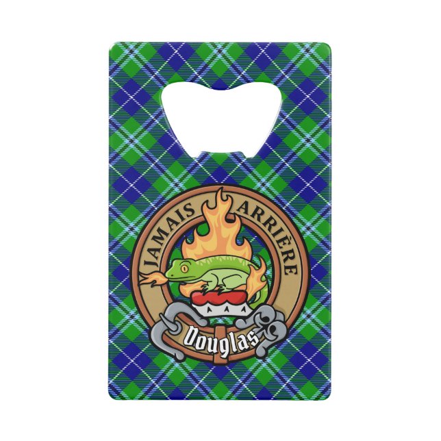 Clan Douglas Crest over Tartan (Front)