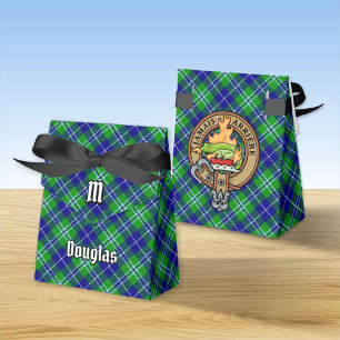 Clan Douglas Crest over Tartan Favour Box