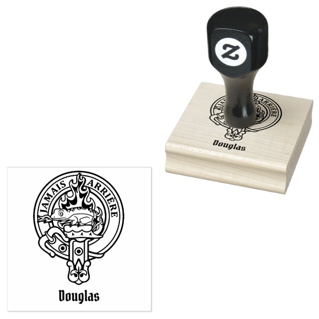 Clan Douglas Crest Rubber Stamp (Stamped)