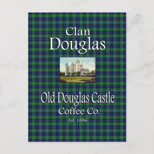 Clan Douglas Old Douglas Castle Coffee Co. Postcard (Front)