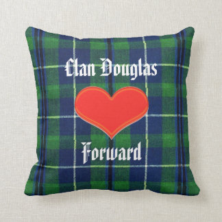 Clan Douglas Pillow With Archibald The Grim&Tartan